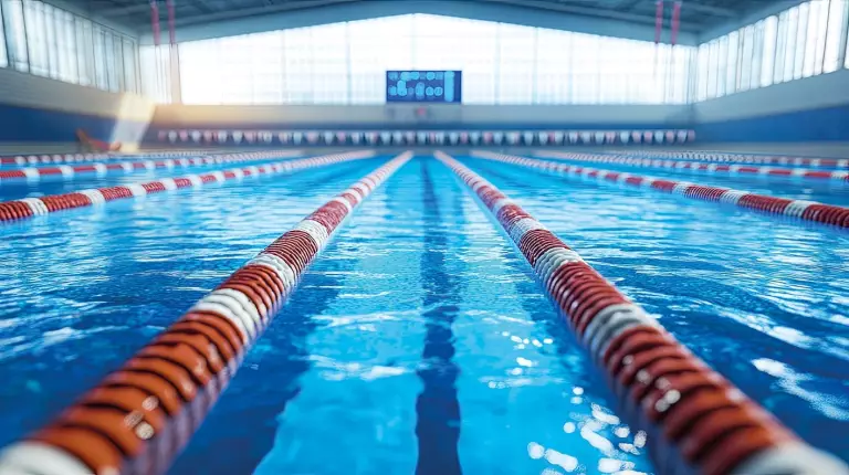 Schwimmbecken im Hallenbad